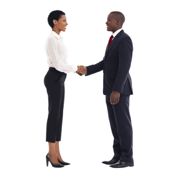 Two business professionals shaking hands, symbolizing agreement and collaboration494.