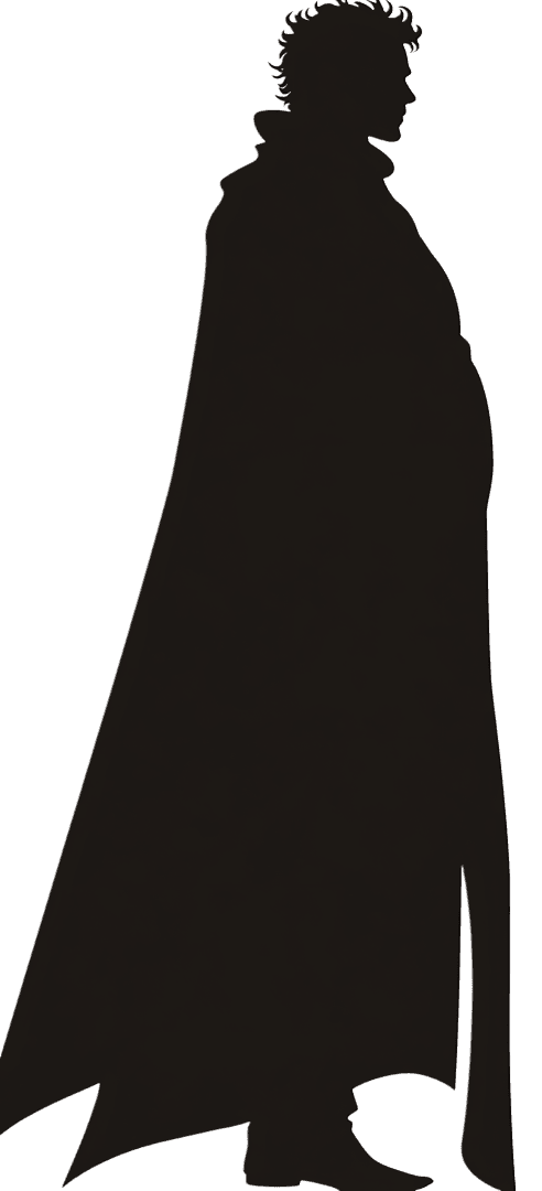 Mysterious figure in a dark cloak124