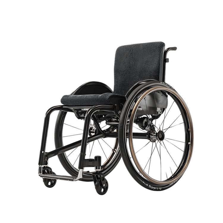 Sleek, modern wheelchair design.